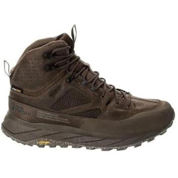 Botas de Trekking Jack Wolfskin Terraquest Texapore Mid Marrón 43, Impermeables, Cuero y Textil, Suela de Goma/EVA