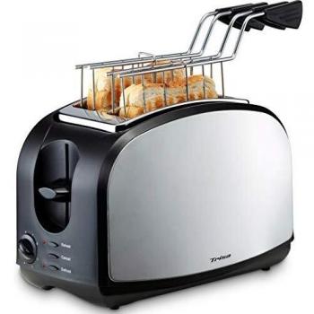 Trisa Crispy Snack Toaster Edelstahl, Schwarz
