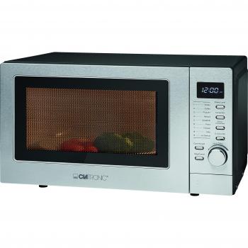 Clatronic Mwg 788 H micro-ondes/1350 W/20 L/9 garprogramme automatique avec programme de décongélation/Inox/Noir