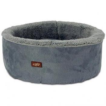 ALL FOR PAWS Cama Curl & Cuddle, Color Gris