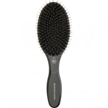 Olivia Garden Expert Care Oval Combo Brush with Boar & Nylon Bristles - Black