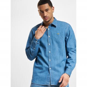 Lacoste Heren Regular Fit Denim Hemd CH0197 Blauw