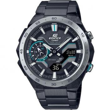 Casio Edifice ECB-2200DD-1AEF Windflow Analógico-Digital de Acero Inoxidable para Hombre