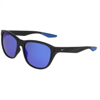 Nike Unisex EXPLORE FLOW IO0101X 011 Bio-injected Black Blue Mirrored Sunglasses