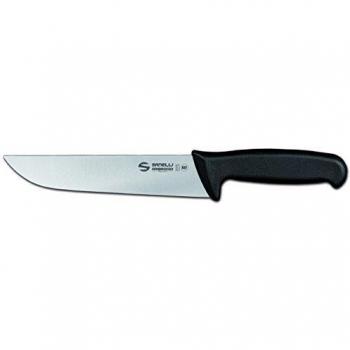 Sanelli Ambrogio Ambrogio Sanelli-Supra-Coltello Francese. Manico Ergonomico in Polipropilene, Colore: Nero. Lama: Larga Liscia, Nitro-B Inox all'azoto. Cm: 20, Stainless Steel, Grigio, 20 cm