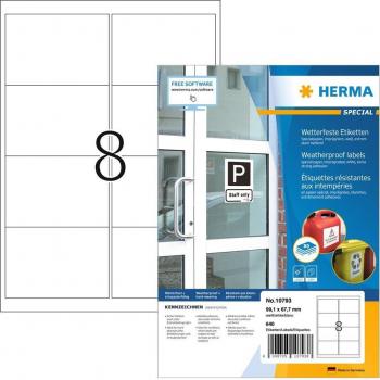 HERMA Wetterfeste Impraegn.Etiketten, 66 x 33,8 mm