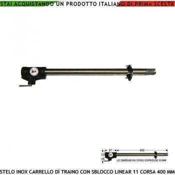 Stelo Tubo Acciaio Inox 942 per Cancello Motorizzato Linear 11 SV-ML4 con Carrello e Sblocco Emergenza