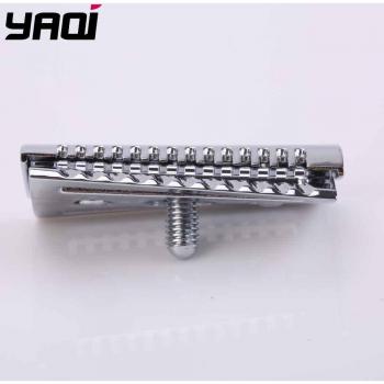 Yaqi Chrome Slant Safety Razor Head - High Aggression Design