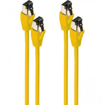 Shiverpeaks Cat8.1 F/FTP Netzwerkkabel Gelb 2m - Patchkabel LSZH