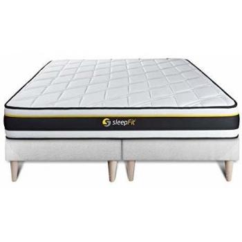 Ensemble Double sommier 90x200 + Matelas Soft 180x200