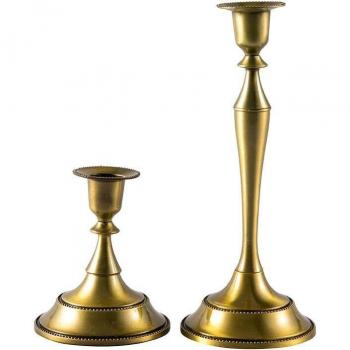 Romantic Bronze Candelabra for Dinner - European Style Wedding Table Centerpiece Decor