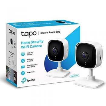 TP-Link Tapo Mini Smart Security Camera, Indoor CCTV, Works with Alexa & Google Home, No Hub Required, 1080p, 2-Way Audio, Night Vision, SD Storage, Device Sharing