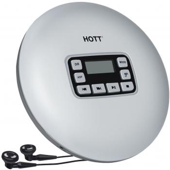 Tragbarer CD Player, MP3-CD Player, HOTT Persönlicher CD-Player Disman mit Kopfhörern, Compact Music CD Walkman Kleiner CD-Player für Kinder mit Skip-Schutz für CD, MP3 CD, CD-R, CD-RW