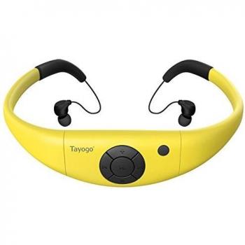 Tayogo Waterproof mp3 Player swimming, waterproof 8GB for Swimming Headset,sports headset, under Water Music Player