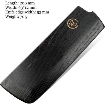 Grandsharp 6,7 Inch Handgesmeed Nakiri Mes - Japanse AUS10 Staal met Houten Handvat en Kuro-Uchi Afwerking