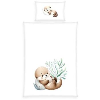 Baby Best Wendebettwäsche Schnuffel-Otter 40x60 / 100x135 cm Baumwolle Renforcé