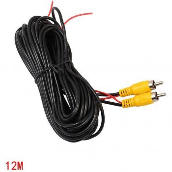 RCA Male to Male Video Extension Cable for Reverse Parking Camera with Trigger Detection Wire, 5m/10m/15m