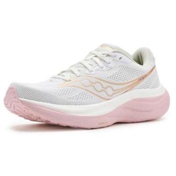 Saucony Ride 19 Women's Running Shoes - White/Silk, Size 38