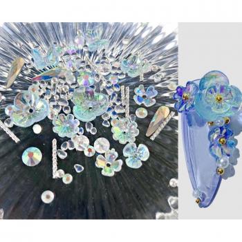 Irridescent Butterfly 3D Nail Art Decorations - Resin Beads & Charms for DIY Jewelry
