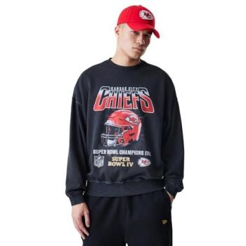 Kansas City Chiefs NFL Washed Boxy Pullover Sweatshirt for Men