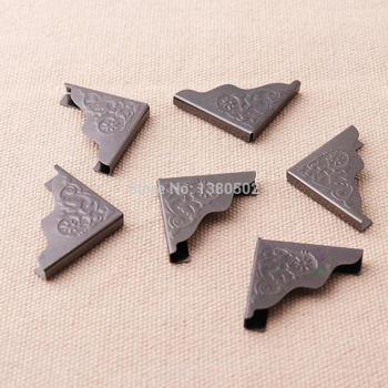 Protections de Coins en Métal Noir pour Albums et Scrapbooking - 50 pièces/lot