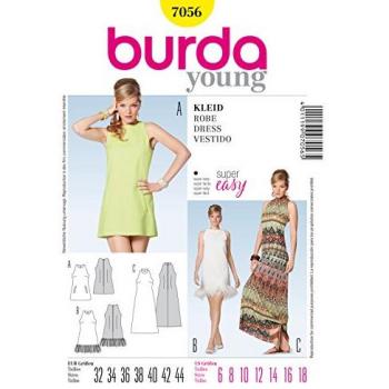 Burda 7056 Misses' Dress Sewing Pattern