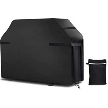 BBQ Cover, Barbecue Cover Waterproof 420D Oxford Heavy Duty Gas BBQ Grill Cover, Windproof, Rip-Proof with for Weber, Brinkmann, Char Broil 170x117x61 cm