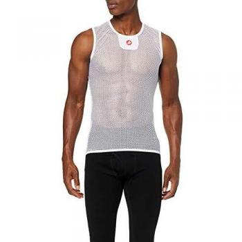castelli Core Mesh 3 Sleeveless Maglietta, Uomo, White, S/M