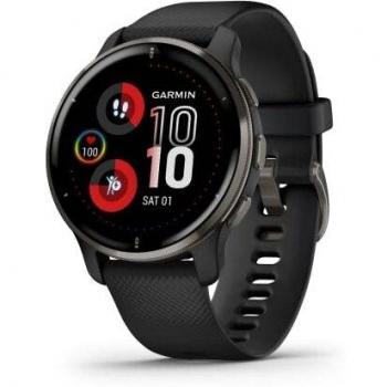 Garmin Venu 2 Plus Smartwatch - 43mm GPS Multisport Watch with Health Tracking and Bluetooth Calling - Slate/Black