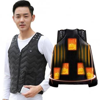 5-Zone Smart Heated Vest for Men and Women - Electric Thermal Jacket for Outdoor Sports Winter Wear