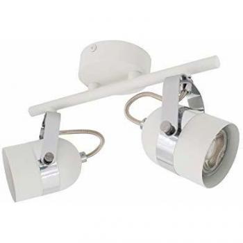 LEDKIA LIGHTING Plafonnier Orientable Sinner 2 Spots Blanc Blanc