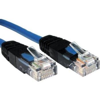 kenable Network Cat 5E UTP Crossover Cable Blue With Black RJ45 Ends 5m [5 metres]