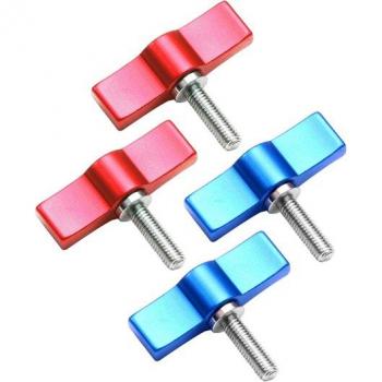 4pcs T-Shape Adjustable Aluminum Alloy Screw Adapter 17mm M4/M5/M6 Locking Screws for Camera Photography Accessories