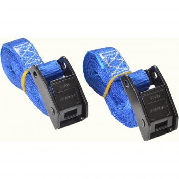 Master Lock 3110EURDATCOL Luggage Straps with easy to use Buckle, Random Color, 2,50m x 25mm Strap, Pack of 2