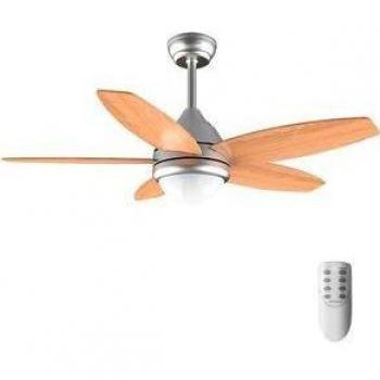 Cecotec EnergySilence Aero 495 Ventilador de Techo con Mando a Distancia 55W 3 Velocidades 5 Aspas Reversibles 106cm Luz LED