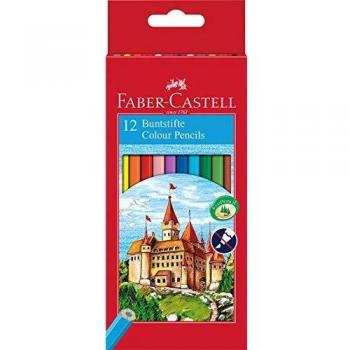 Estuche rojo 12 lápices Colors Faber Castell