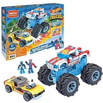 Mega Construx Hot Wheels con Rodger Dodger e Monster Truck, 249 Mattoncini,Gioco da Costruzione per Bambini 5+Anni,GYG22