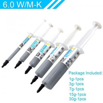 GD 900-1 CPU Thermal Grease 6.0 W/M-K for i7 Processor Cooling Fan, Compatible with 1151 and AM4 Sockets