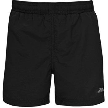 Trespass Boy's Trey Swim Shorts, Schwarz, Gr. 2/3
