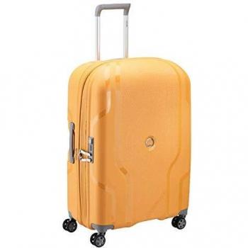 Delsey Paris - Clavel - Valise Trolley Extensible 4 Doubles Roues, 70 cm - Jaune