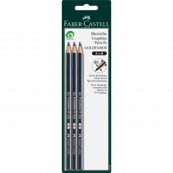 Faber-Castell 115599 - Bleistift Dessin B, 3 Stück