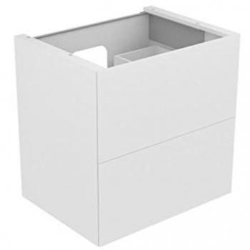 Armoire sous lavabo Keuco Edition 11, 70 x 70 x 53,5 cm, laqué mat truffe et verre truffe