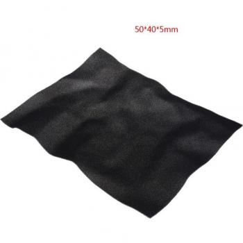 DIY PC Dust Filter Mesh - 500x400x3/5MM, 60PPI Black Sponge Cover for Computer Case Fan Cooling
