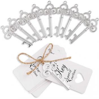 Vintage Skeleton Key Bottle Openers - 20 Piece Wedding Guest Favors