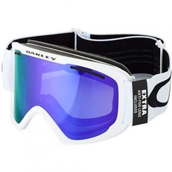 Oakley O Frame 2.0 Pro XL Unisex Ski Goggles with White Violet Iridium and Persimmon Lenses