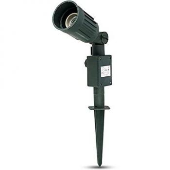Piquet de jardin avec spot LED 1xE27 IP44 1,4m vert