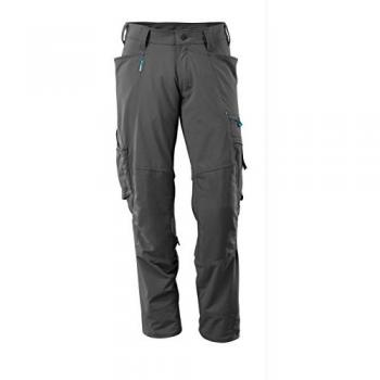 MASCOT® ADVANCED Arbeidsbukser med Knietaschen, Stretchstoff, Koksgrå, Størrelse 82C46