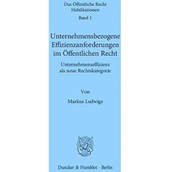 Unternehmensbezogene Effizienzanforderungen im Öffentlichen Recht.: Unternehmenseffizienz als neue Rechtskategorie.