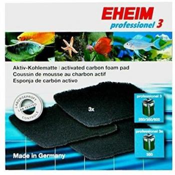 EHEIM Almofada de Filtro de Carvão Ativo para Filtros Profissionais 3 e 4+ (250/350/600) - Pacote com 3 Peças