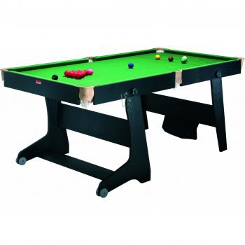 Riley Vertically Folding 6 Ft Domestic Snooker Table - Black